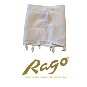 Vintage Rago Ivory Shapewear Girdle, Size M/28